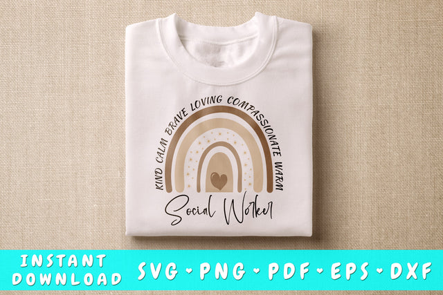 Social Worker Rainbow SVG SVG HappyDesignStudio 