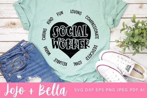 Social Worker Svg, Social Work, Svg, Cricut, Svg designs, Essential Worker Svg, Svg Files For Cricut, Sublimation Designs Downloads SVG Jojo&Bella 
