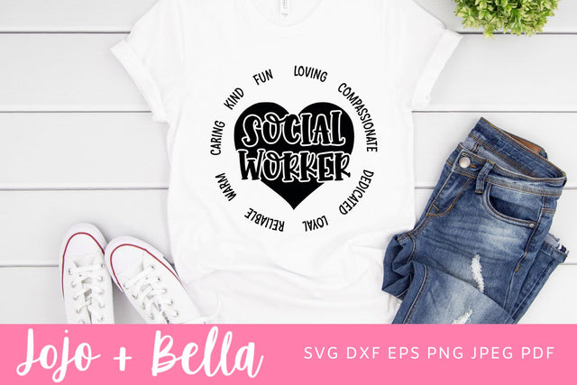 Social Worker Svg, Social Work, Svg, Cricut, Svg designs, Essential Worker Svg, Svg Files For Cricut, Sublimation Designs Downloads SVG Jojo&Bella 