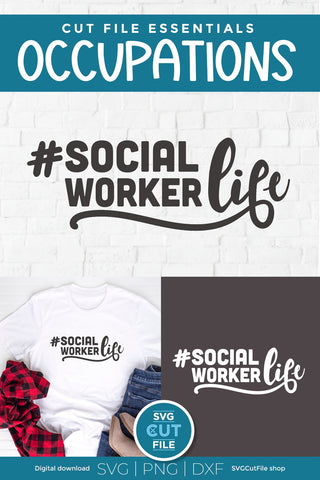 Social worker svg, social work svg, social services gift idea svg, social work life, social worker life svg, social worker gift, svg dxf png SVG SVG Cut File 
