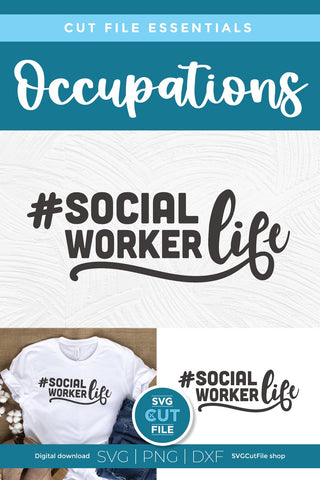 Social worker svg, social work svg, social services gift idea svg, social work life, social worker life svg, social worker gift, svg dxf png SVG SVG Cut File 