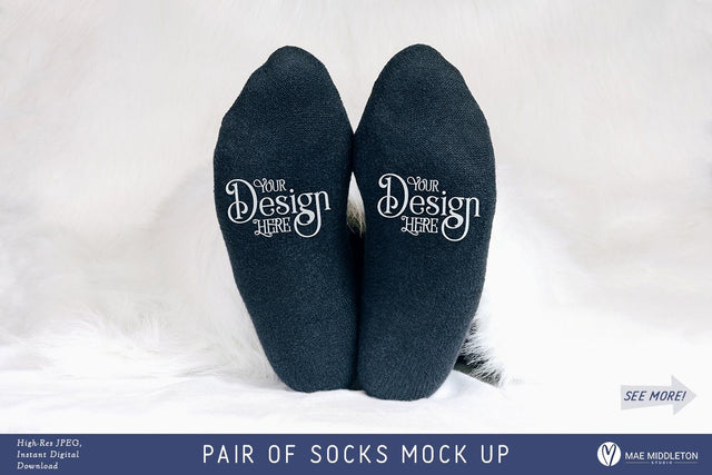 Socks Mock up for crafters Mock Up Photo Mae Middleton Studio 