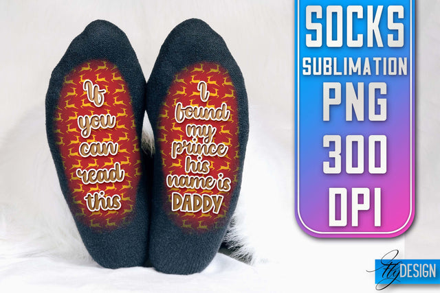 Socks Quotes Sublimation | PNG Design | Family Design Sublimation Fly Design 