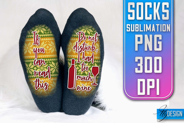 Socks Quotes Sublimation | PNG Design | Family Design Sublimation Fly Design 