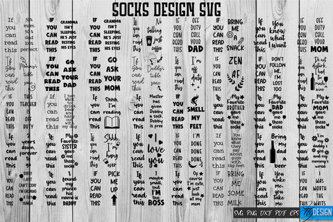 Socks SVG Design Bundle | Funny Quotes SVG Design | Socks Sarcastic Quotes SVG v.2 SVG Fly Design 