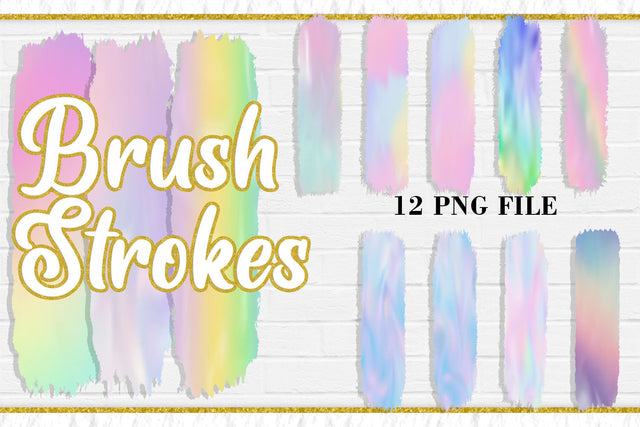 Soft color Brush Strokes, PNG Sublimation Design Sublimation artnoy 
