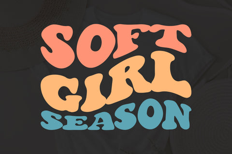 Soft Girl Season svg, wavy style svg, EPS PNG Cricut Instant Download SVG Fauz 