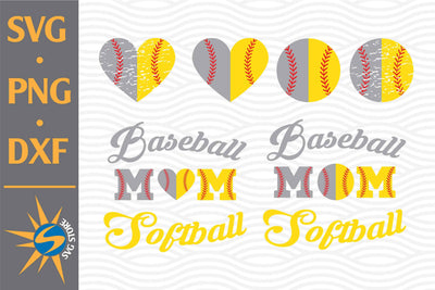 Softball Baseball Mom SVG, PNG, DXF Digital Files Include SVG SVGStoreShop 