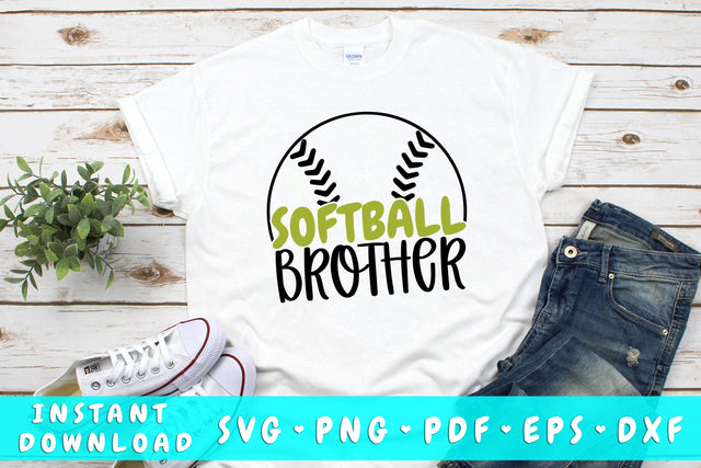 Softball Brother SVG SVG HappyDesignStudio 
