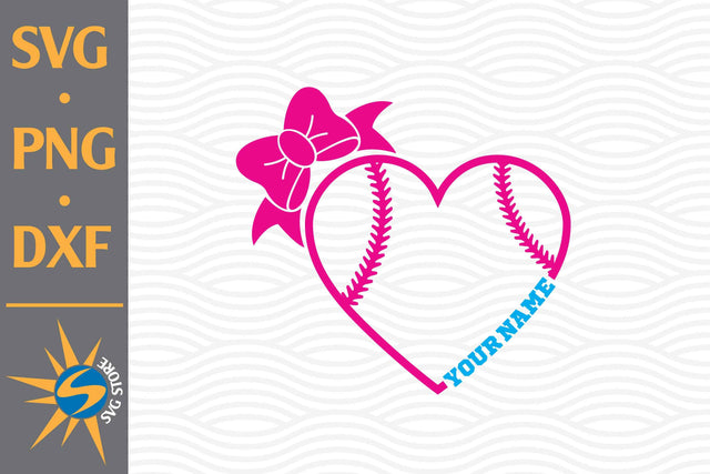 Softball Custom Name SVG, PNG, DXF Digital Files Include SVG SVGStoreShop 