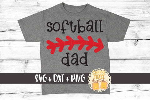 Softball Dad - Softball SVG PNG DXF Cut Files SVG Cheese Toast Digitals 