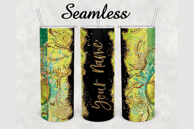 Softball Gold Glitter Marble Tumbler sublimation design 20 oz skinny tumbler wrap Sublimation BambinaCreations 