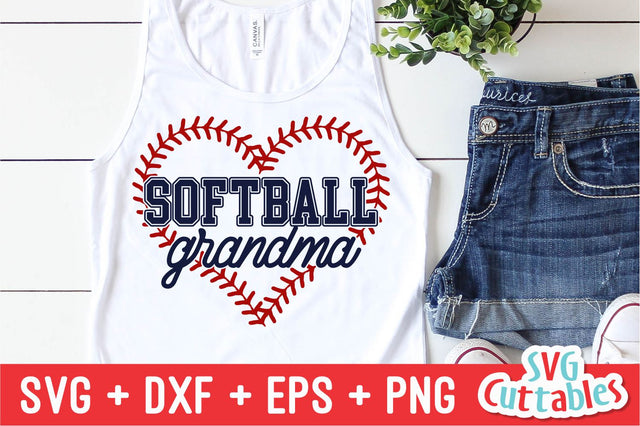 Softball Grandma SVG Svg Cuttables 