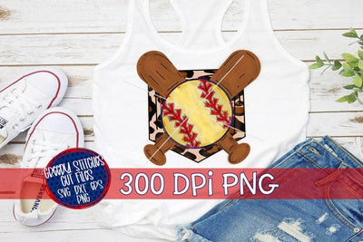 Softball Home Plate Crossed Bats PNG For Sublimation Sublimation Greedy Stitches 