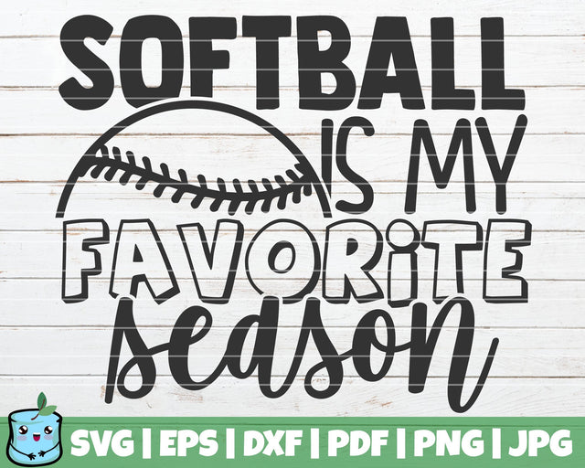 Softball Is My Favorite Season SVG MintyMarshmallows 