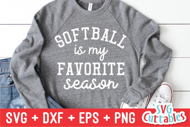 Softball Is My Favorite Season SVG Svg Cuttables 