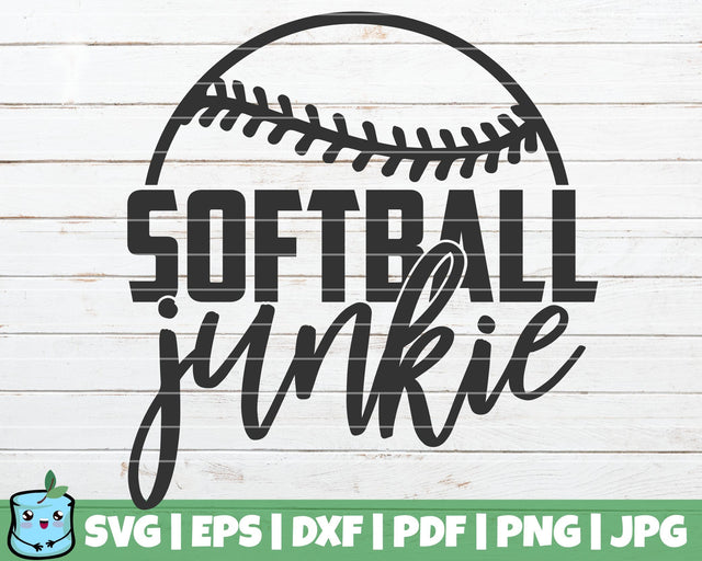 Softball Junkie SVG MintyMarshmallows 