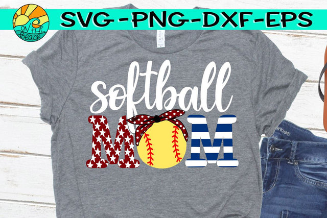 Softball Mom Bandana- SVG - DXF - EPS - PNG SVG On the Beach Boutique 