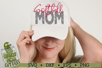 Softball Mom & Bonus Team Mom SVG SVG Crunchy Pickle 