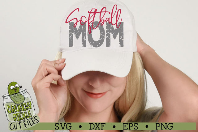 Softball Mom & Bonus Team Mom SVG SVG Crunchy Pickle 