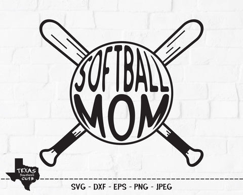 Softball Mom | Sports SVG SVG Texas Southern Cuts 