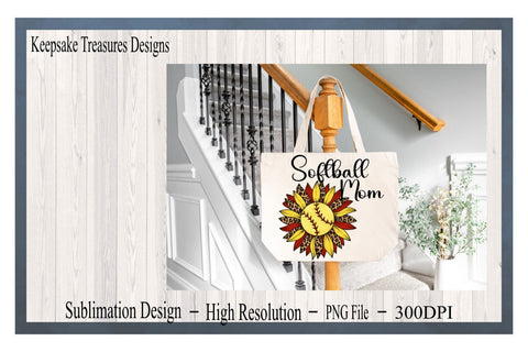 Softball Mom Sunflower, PNG File For Sublimation, Softball Shirt Design, Digital Download, Softball Game Day, Softball Mom Shirt Sublimation Keepsake Treasures Designs LLC. 