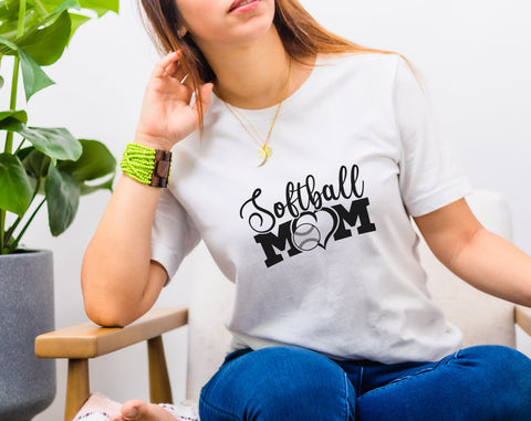 Softball Mom SVG Bundle, 6 Designs, Softball Shirt SVG, Loud And Proud Softball Mom SVG, Softball Mom Messy Bun SVG, Softball Fan SVG SVG HappyDesignStudio 