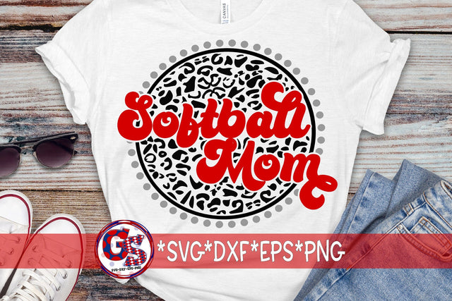 Softball Mom SVG DXF EPS PNG SVG Greedy Stitches 