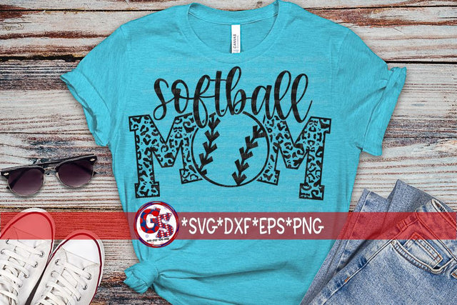 Softball Mom SVG DXF EPS PNG SVG Greedy Stitches 