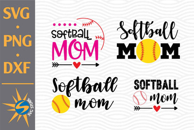 Softball Mom SVG, PNG, DXF Digital Files Include SVG SVGStoreShop 