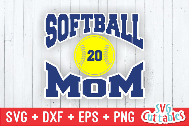 Softball Mom SVG Svg Cuttables 