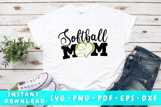Softball Mom SVG SVG HappyDesignStudio 