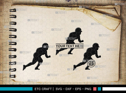 Softball Monogram, Softball Silhouette, Softball SVG, Softball Player Svg, SB00131 SVG ETC Craft 