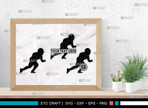 Softball Monogram, Softball Silhouette, Softball SVG, Softball Player Svg, SB00131 SVG ETC Craft 