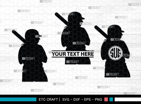 Softball Monogram, Softball Silhouette, Softball SVG, Softball Player Svg, SB00131 SVG ETC Craft 