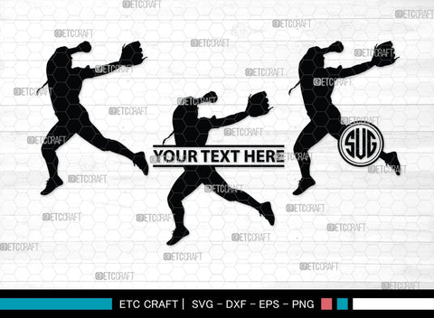 Softball Monogram, Softball Silhouette, Softball SVG, Softball Player Svg, SB00131 SVG ETC Craft 