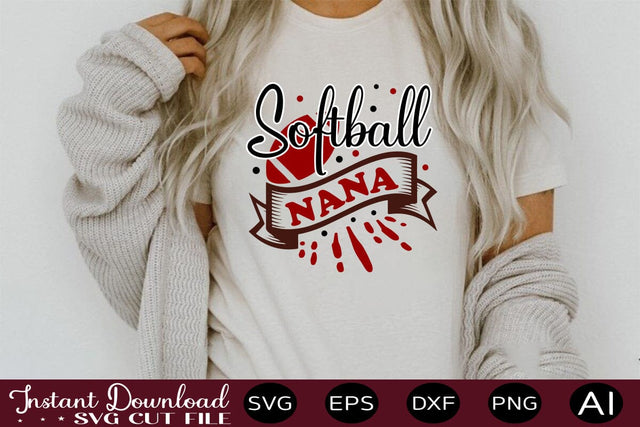 Softball Nana svg SVG designmaster24 