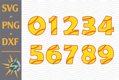 Softball Numbers SVG, PNG, DXF Digital Files Include SVG SVGStoreShop 