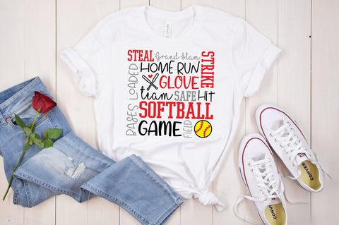 Softball Subway Art SVG Caffeinated SVGs 