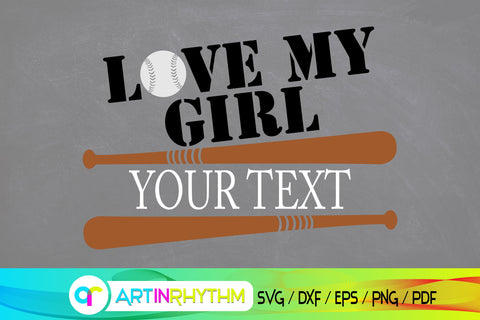 softball svg, baseball svg, love my girl SVG Artinrhythm shop 
