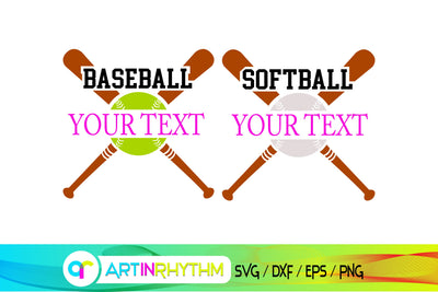 softball svg, baseball svg SVG Artinrhythm shop 