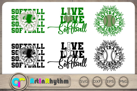 Softball Svg Bundle, Live Love Softball Svg, Softball Svg, Softball Mom Svg SVG Artinrhythm shop 