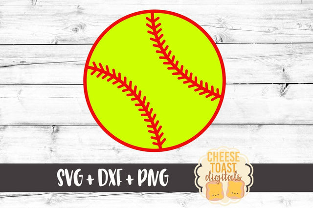 Softball SVG Cheese Toast Digitals 