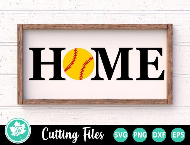 Softball SVG | Home Sign SVG TrueNorthImagesCA 