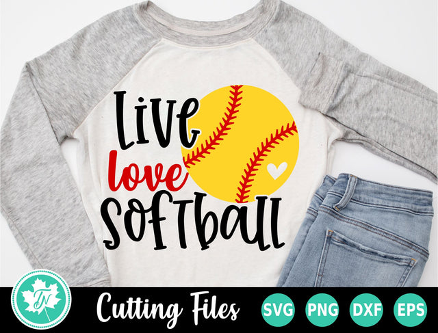 Softball SVG | Live Love Softball SVG TrueNorthImagesCA 