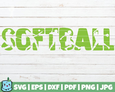Softball SVG MintyMarshmallows 
