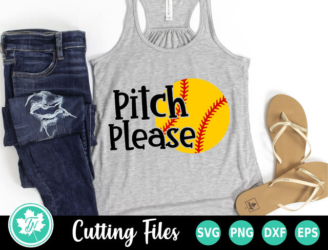 Softball SVG | Pitch Please SVG TrueNorthImagesCA 