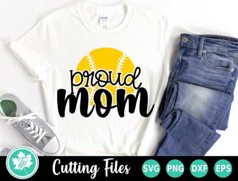 Softball SVG | Proud Mom SVG TrueNorthImagesCA 