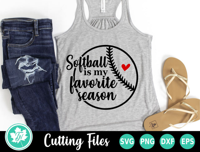Softball SVG | Softball is my Favorite Season SVG TrueNorthImagesCA 