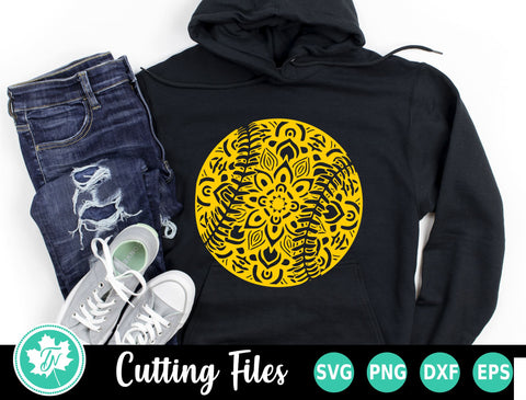 Softball SVG | Softball Mandala SVG TrueNorthImagesCA 